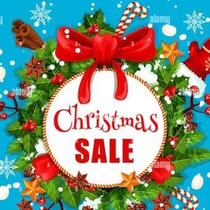 Festive Christmas Wreath with Red Bow